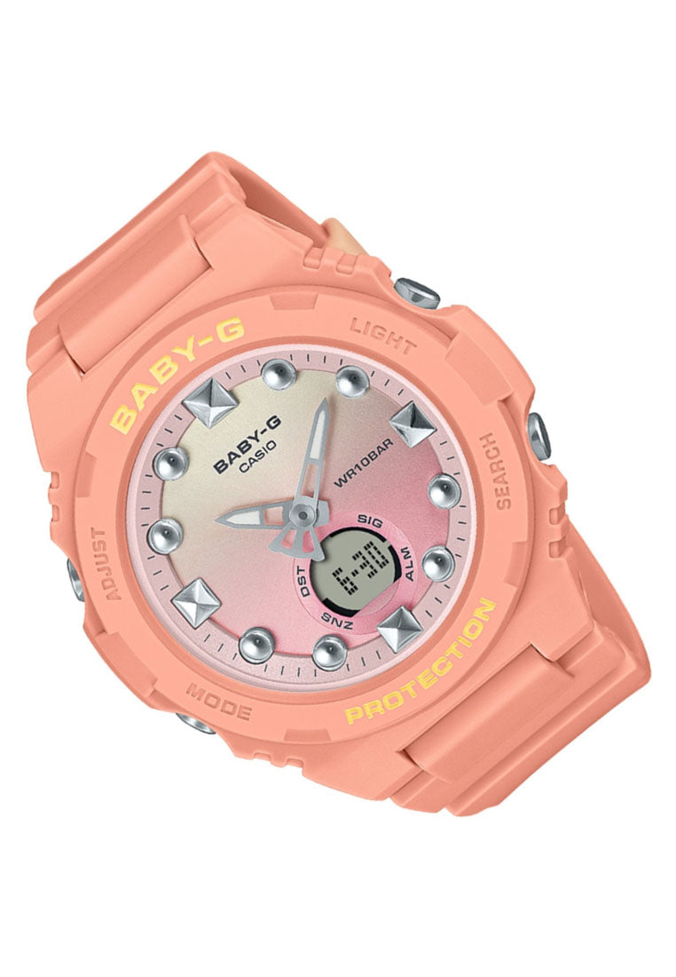Casio Baby-g BGA-320-4A1 Digital Analog Rubber Strap Watch For Women-Watch Portal Philippines