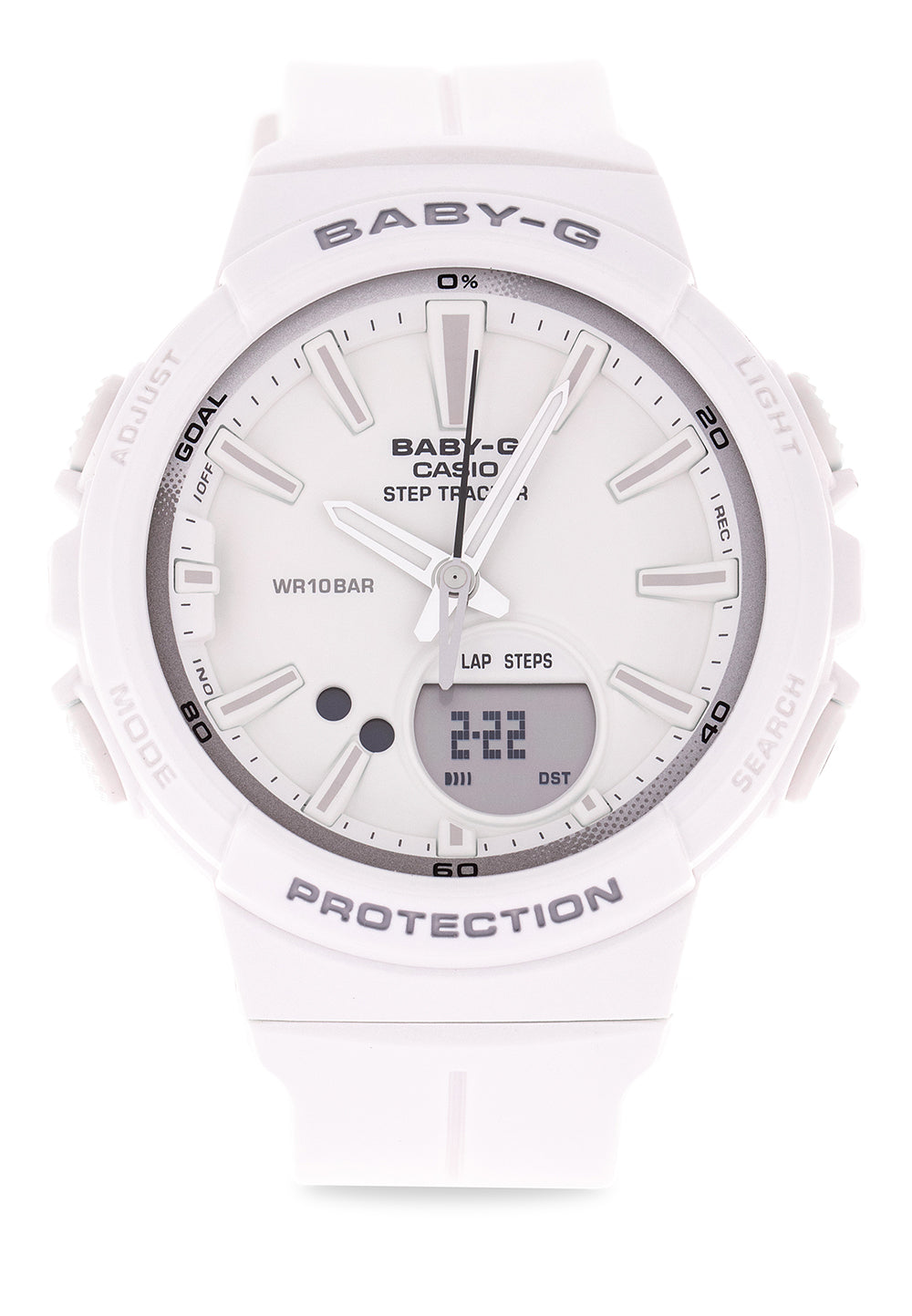 Casio Baby-g BGS-100SC-7A Digital Analog Rubber Strap Watch For Women-Watch Portal Philippines