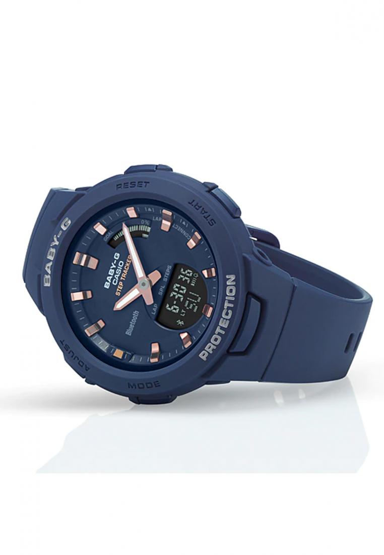 Casio Baby-g BSA-B100-2A Bluetooth Digital Analog Rubber Strap Watch For Women-Watch Portal Philippines