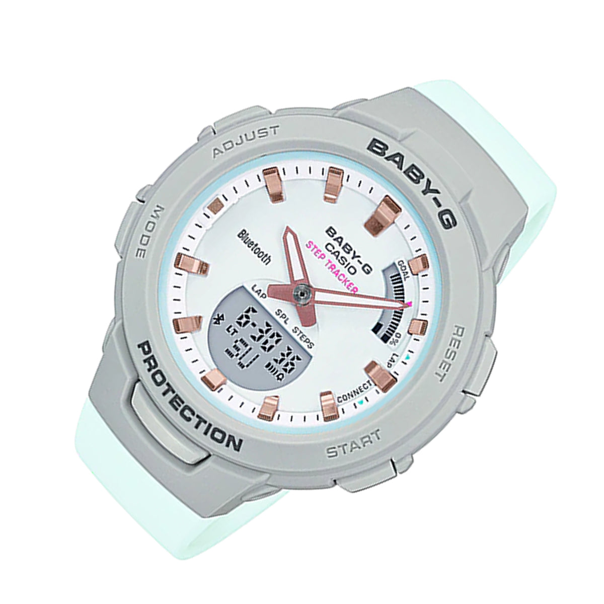 Casio Baby-g BSA-B100MC-8A Bluetooth Digital Analog Rubber Strap Watch For Women-Watch Portal Philippines