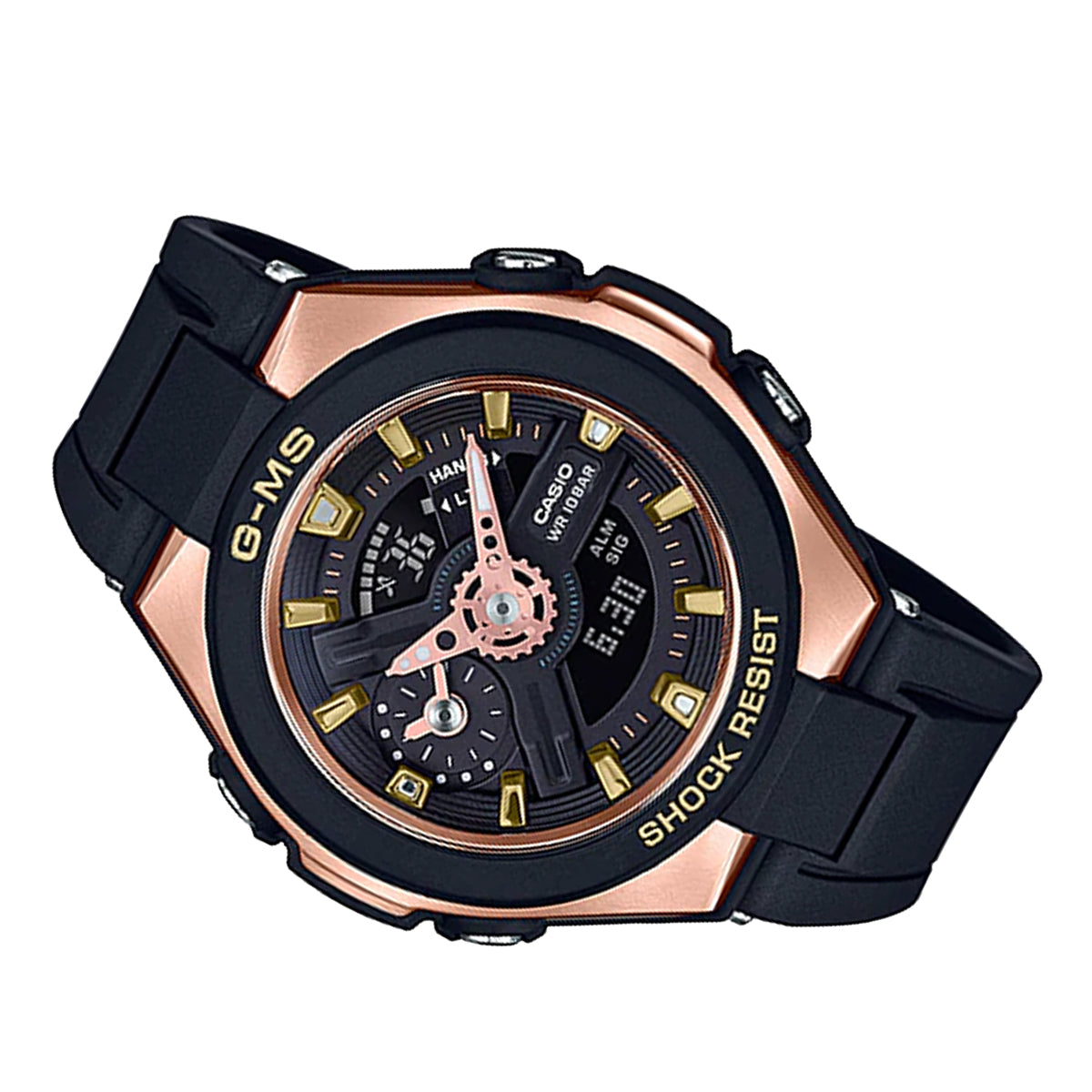 Casio Baby-g MSG-400G-1A1 Solar Digital Analog Rubber Strap Watch For Women-Watch Portal Philippines