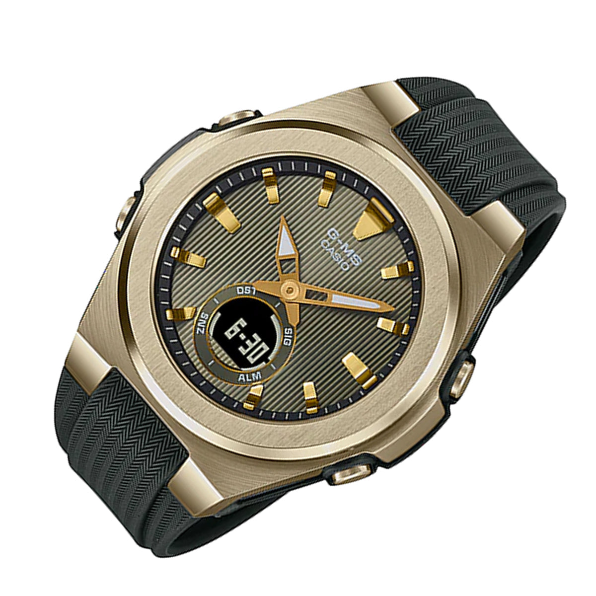 Casio Baby-g MSG-C150G-3A Digital Analog Rubber Strap Watch For Women-Watch Portal Philippines