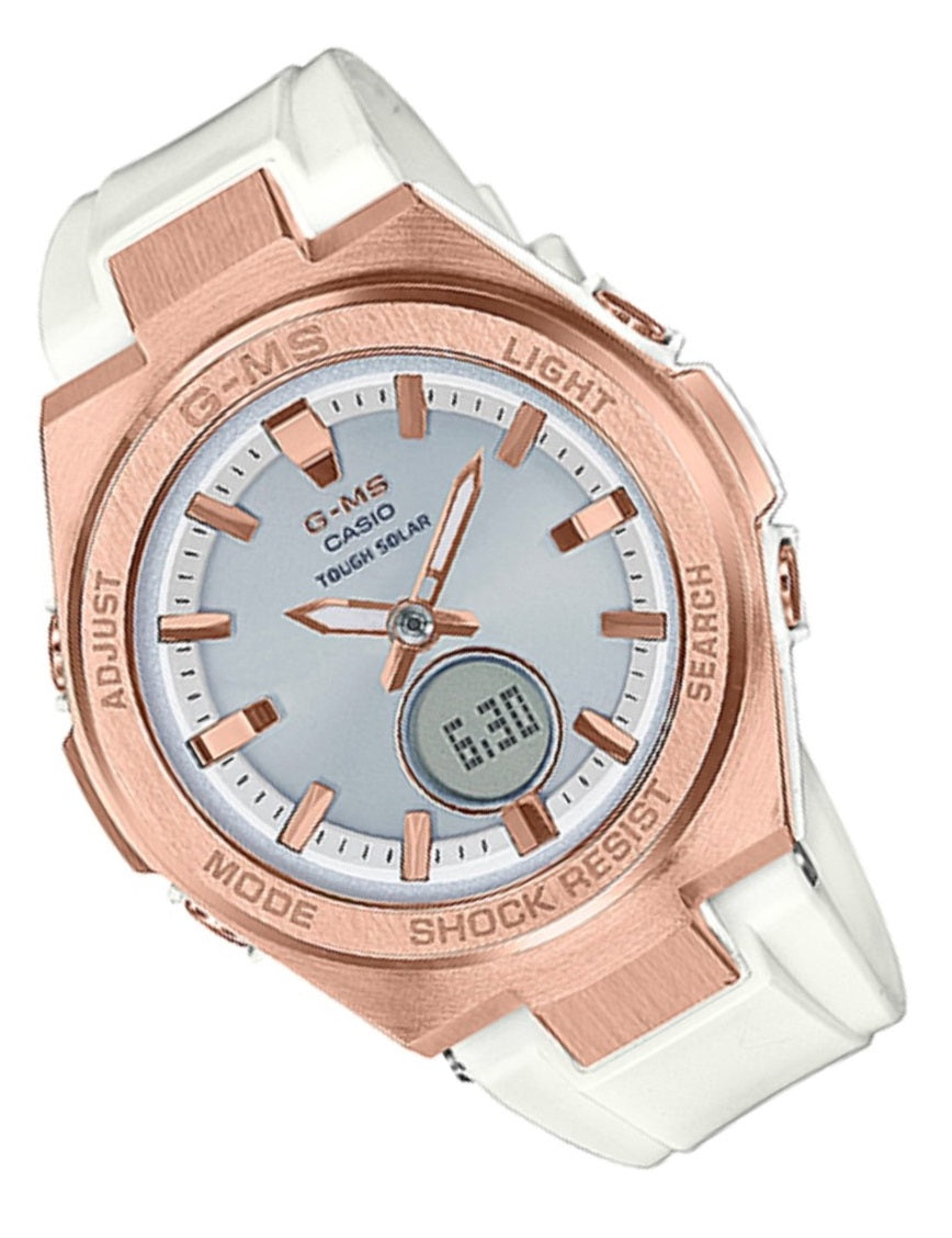 Casio Baby-g MSG-S200G-7A Solar Digital Analog Rubber Strap Watch For Women-Watch Portal Philippines