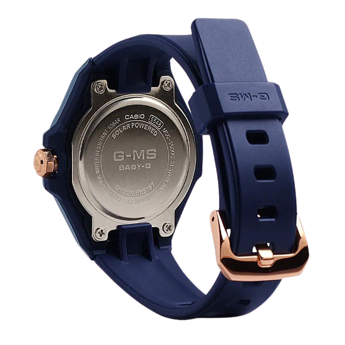 Casio Baby-g MSG-S500G-2A2 Solar Analog Rubber Strap Watch For Women-Watch Portal Philippines