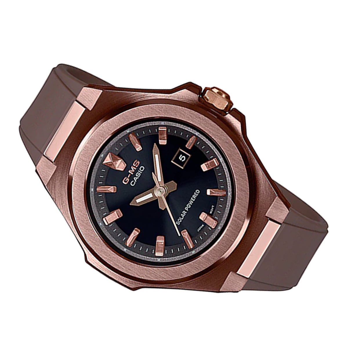 Casio Baby-g MSG-S500G-5A Solar Analog Rubber Strap Watch For Women-Watch Portal Philippines