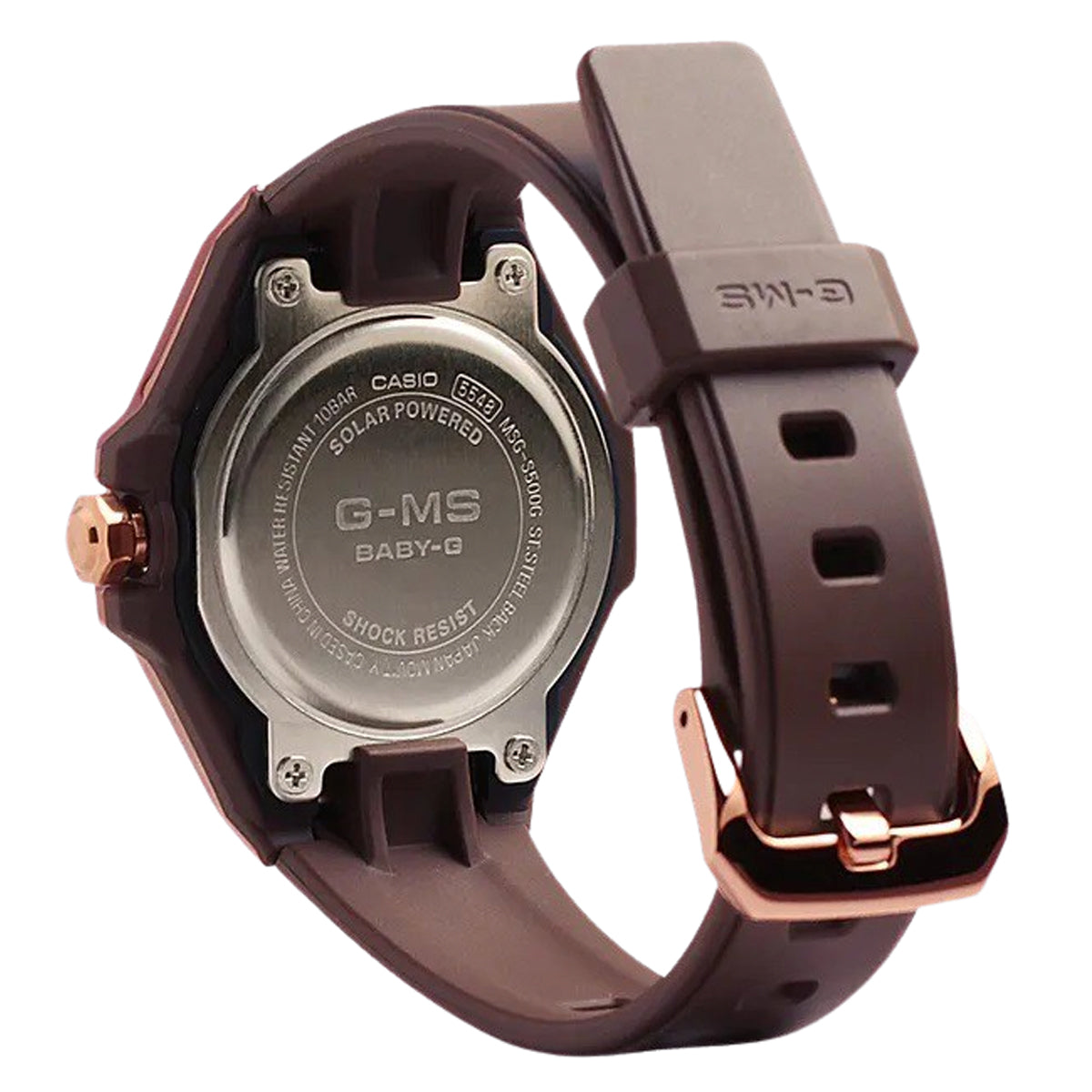 Casio Baby-g MSG-S500G-5A Solar Analog Rubber Strap Watch For Women-Watch Portal Philippines