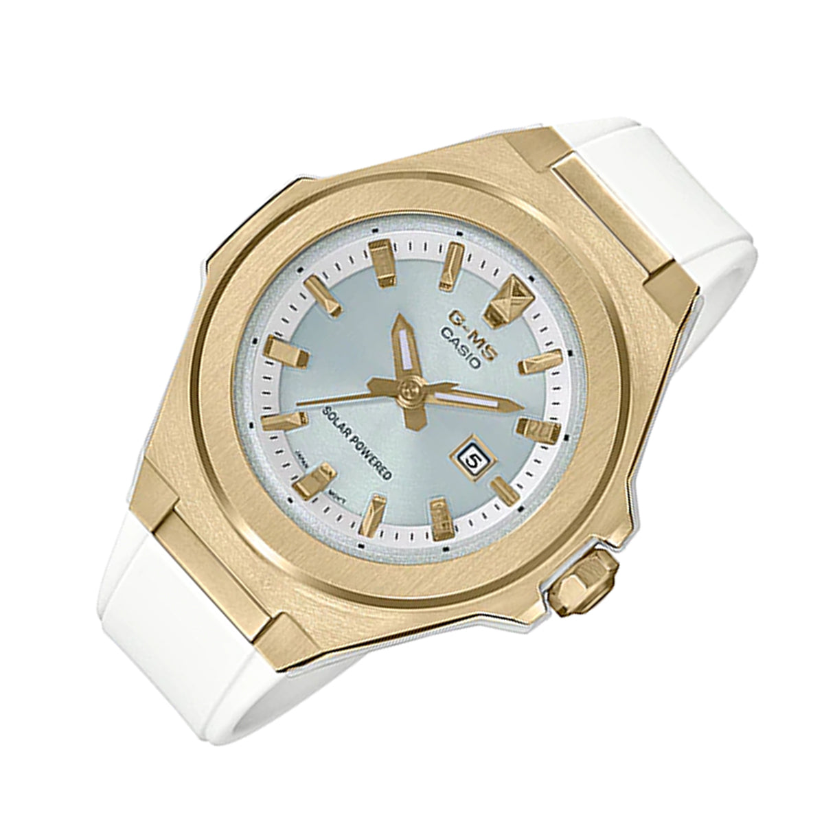 Casio Baby-g MSG-S500G-7A Solar Analog Rubber Strap Watch For Women-Watch Portal Philippines