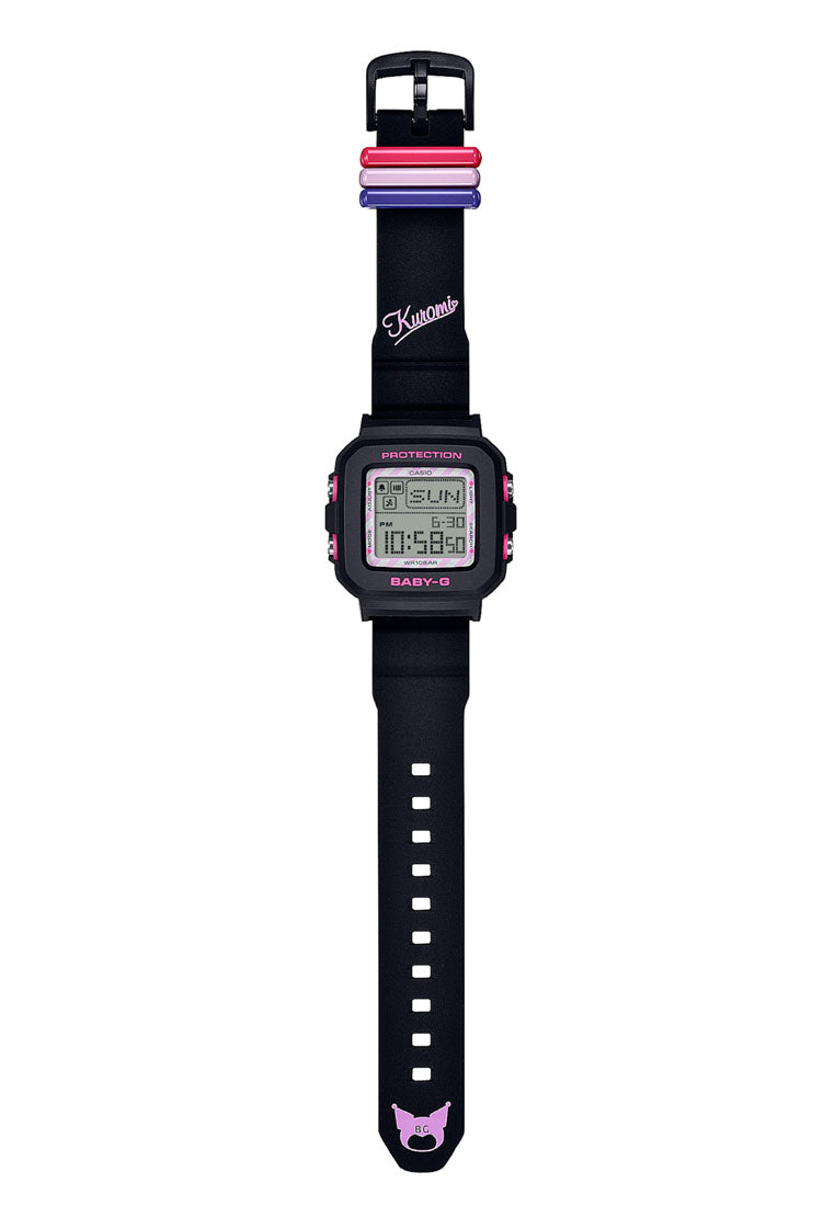 Casio Baby-g PLUS BGD-10KKM-1DR Kuromi Digital Rubber Band Watch For Women-Watch Portal Philippines