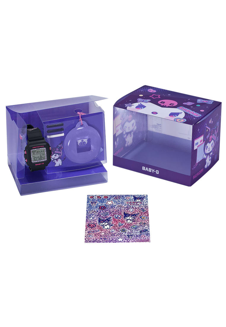 Casio Baby-g PLUS BGD-10KKM-1DR Kuromi Digital Rubber Band Watch For Women-Watch Portal Philippines