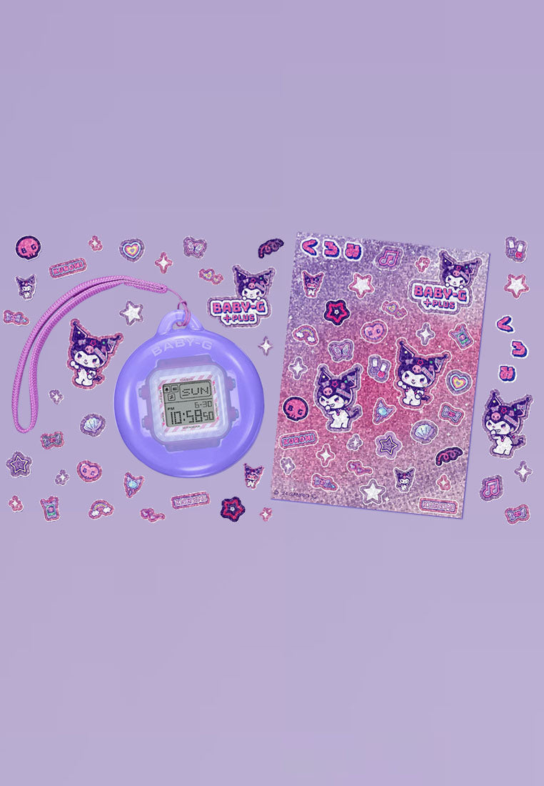 Casio Baby-g PLUS BGD-10KKM-1DR Kuromi Digital Rubber Band Watch For Women-Watch Portal Philippines