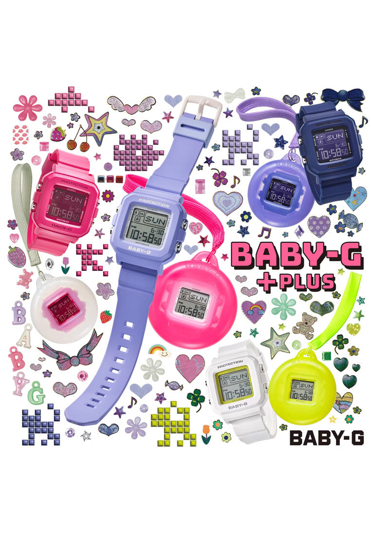 Casio Baby-g + PLUS Series BGD-10K-6DR Digital Rubber Strap Watch for Women-Watch Portal Philippines