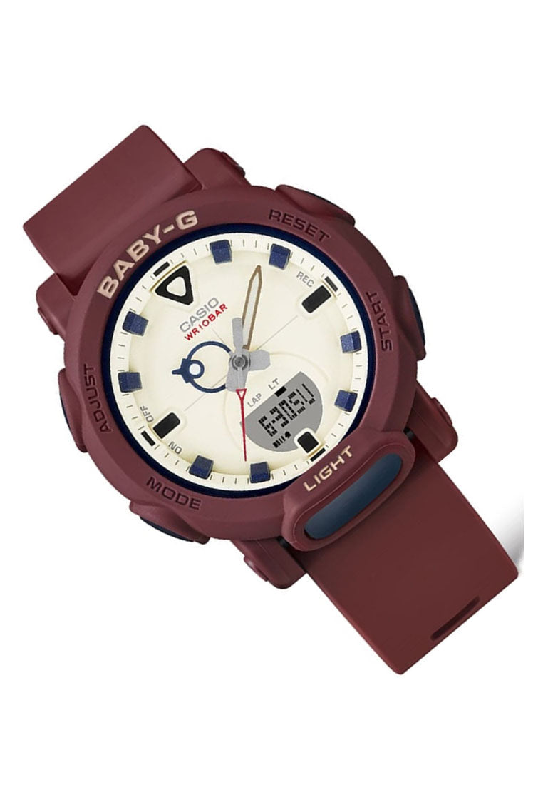Casio BGA-310RP-4A Digital Analog Rubber Strap Watch for Women-Watch Portal Philippines
