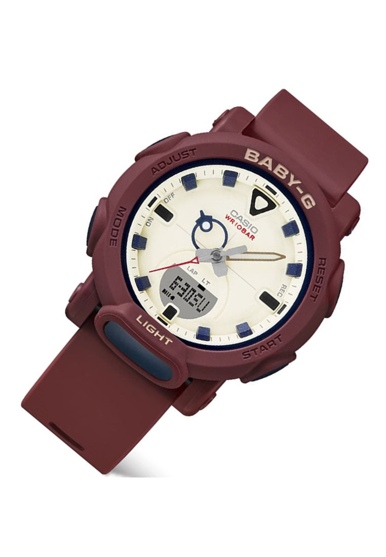 Casio BGA-310RP-4A Digital Analog Rubber Strap Watch for Women-Watch Portal Philippines