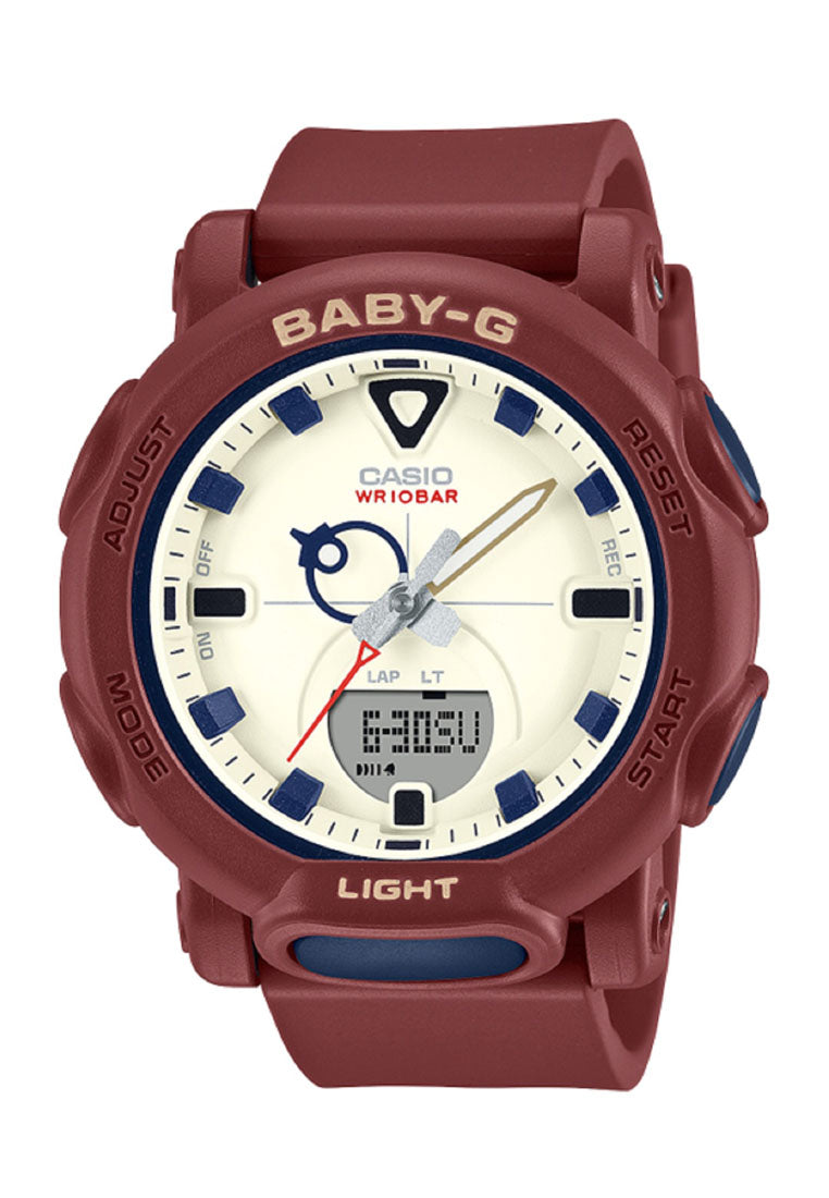 Casio BGA-310RP-4A Digital Analog Rubber Strap Watch for Women-Watch Portal Philippines
