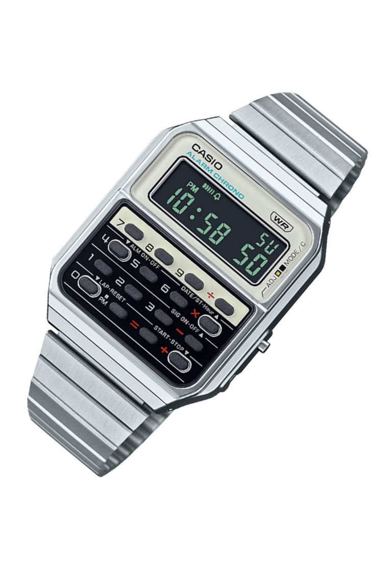 Casio CA-500WE-7B Digital Stainless Steel Strap Watch For Men-Watch Portal Philippines
