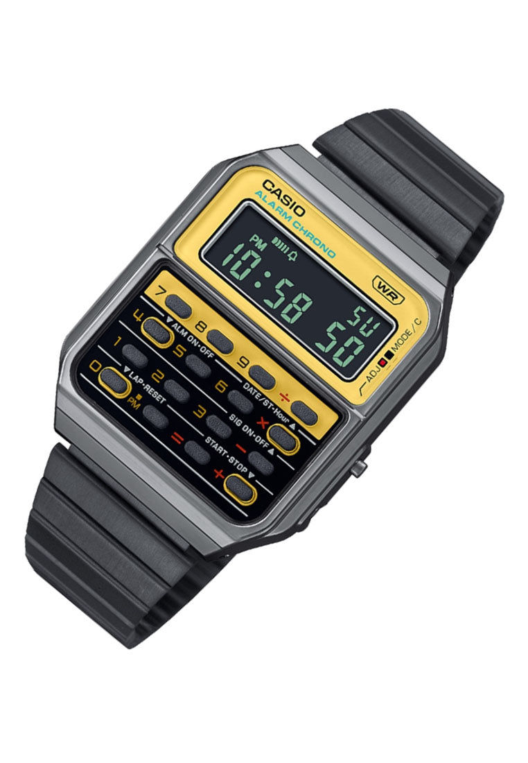 Casio CA-500WEGG-9B Digital Stainless Steel Strap Watch For Men-Watch Portal Philippines
