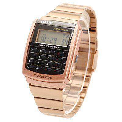 Casio CA-506C-5A Rosegold Calculator Watch for Men and Women-Watch Portal Philippines