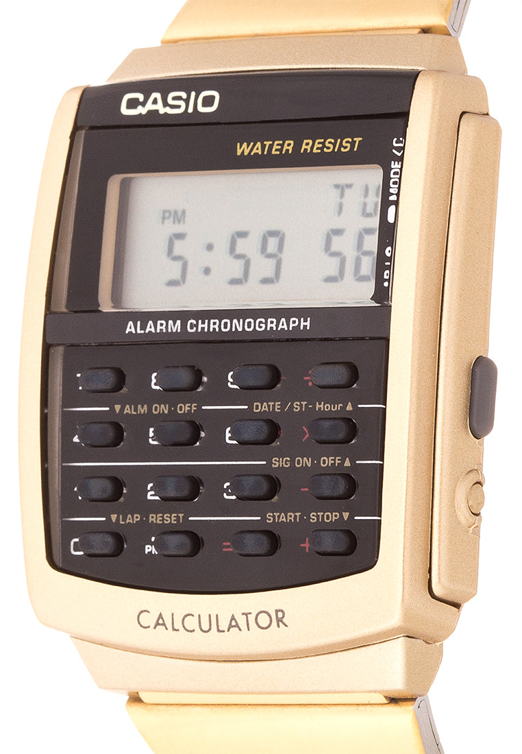 Casio CA-506G-9A Digital Calculator Stainless Steel Strap Watch-Watch Portal Philippines