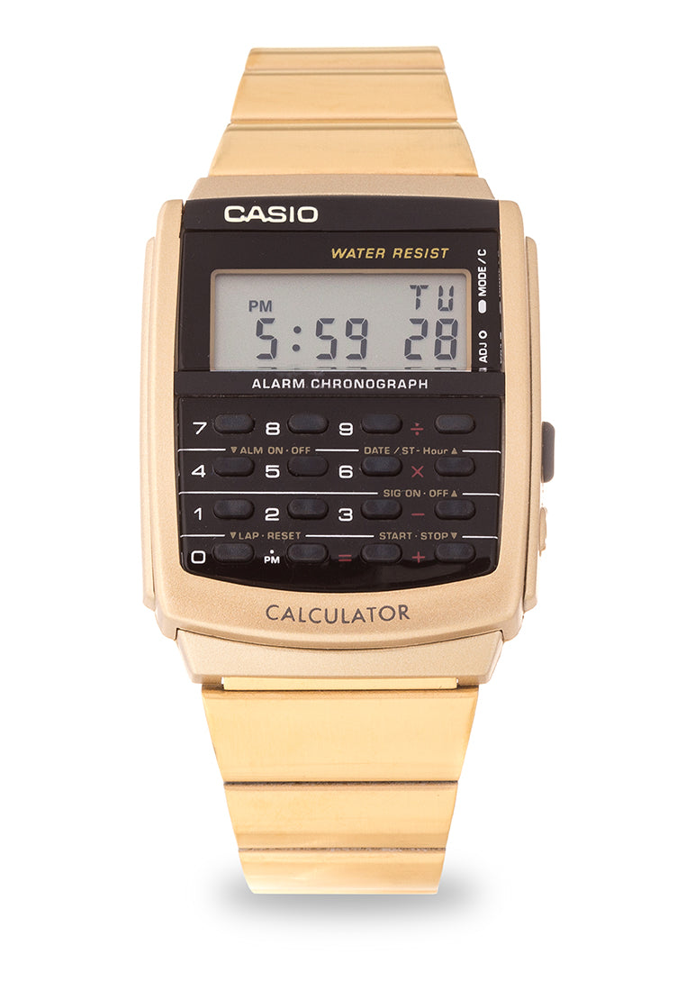 Casio CA-506G-9A Digital Calculator Stainless Steel Strap Watch-Watch Portal Philippines