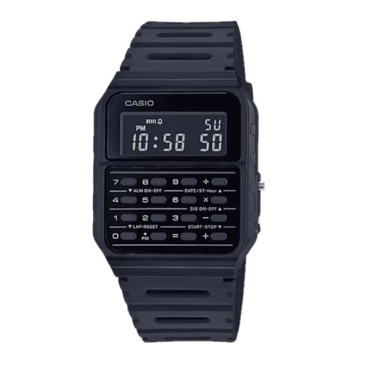 Casio CA-53WF-1B Black Calculator Resin Watch for Men and Women-Watch Portal Philippines