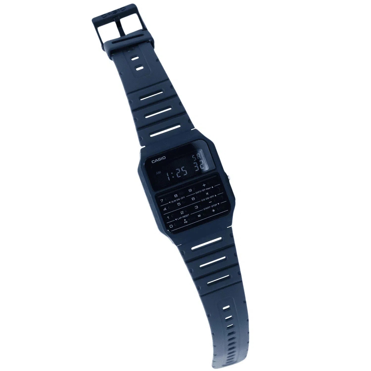 Casio CA-53WF-2B Navy Blue Calculator Resin Watch for Men and Women-Watch Portal Philippines