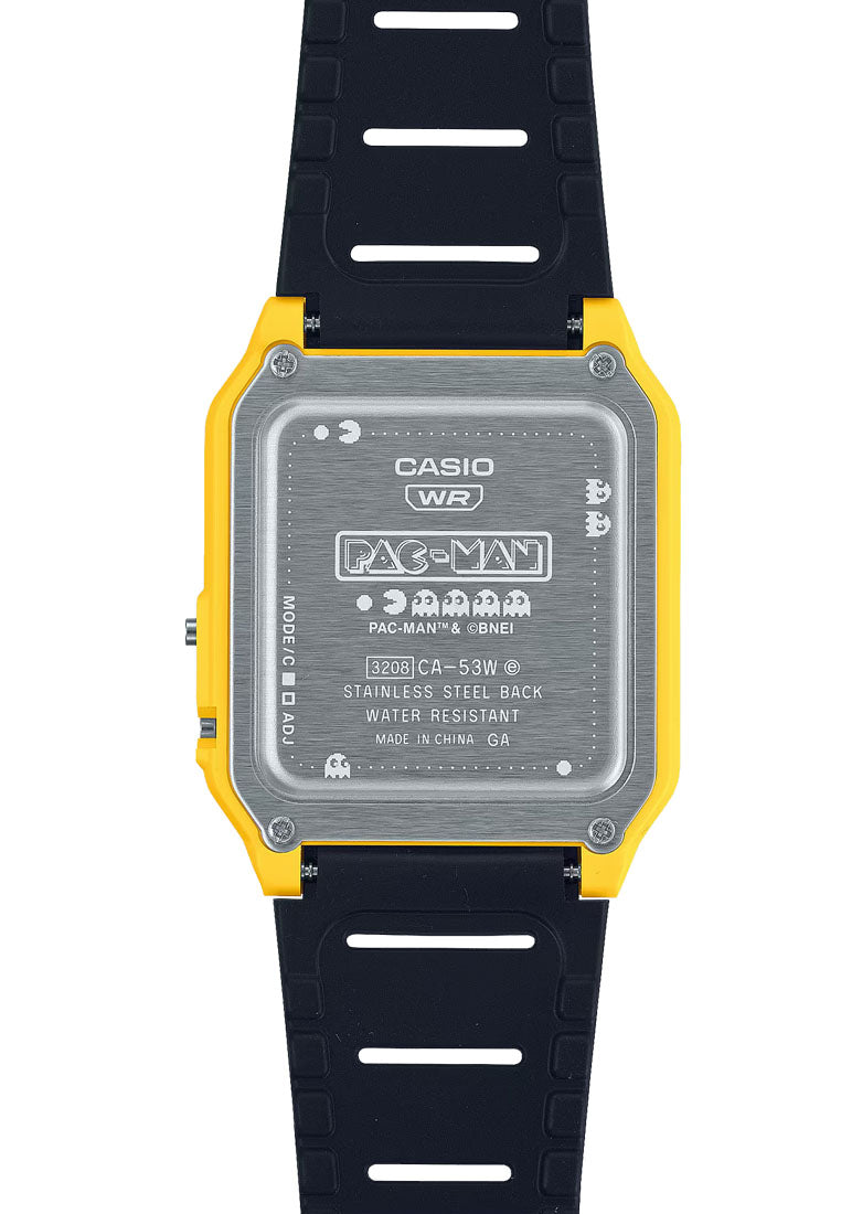 Casio CA-53WPC-1B Pacman Digital Rubber Strap Calculator Watch-Watch Portal Philippines
