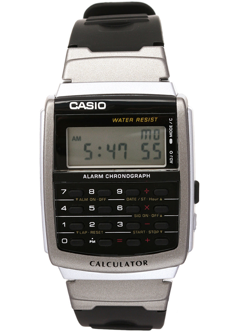 Casio CA-56-1DF Digital Calculator Rubber Strap Watch-Watch Portal Philippines