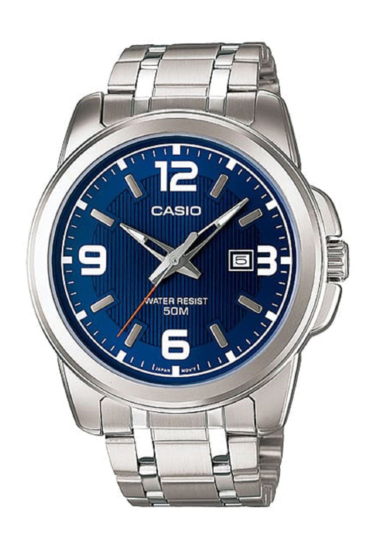 Casio Couple Watch COUPLE-1314D-2A Analog Stainless Steel Strap Watch-Watch Portal Philippines