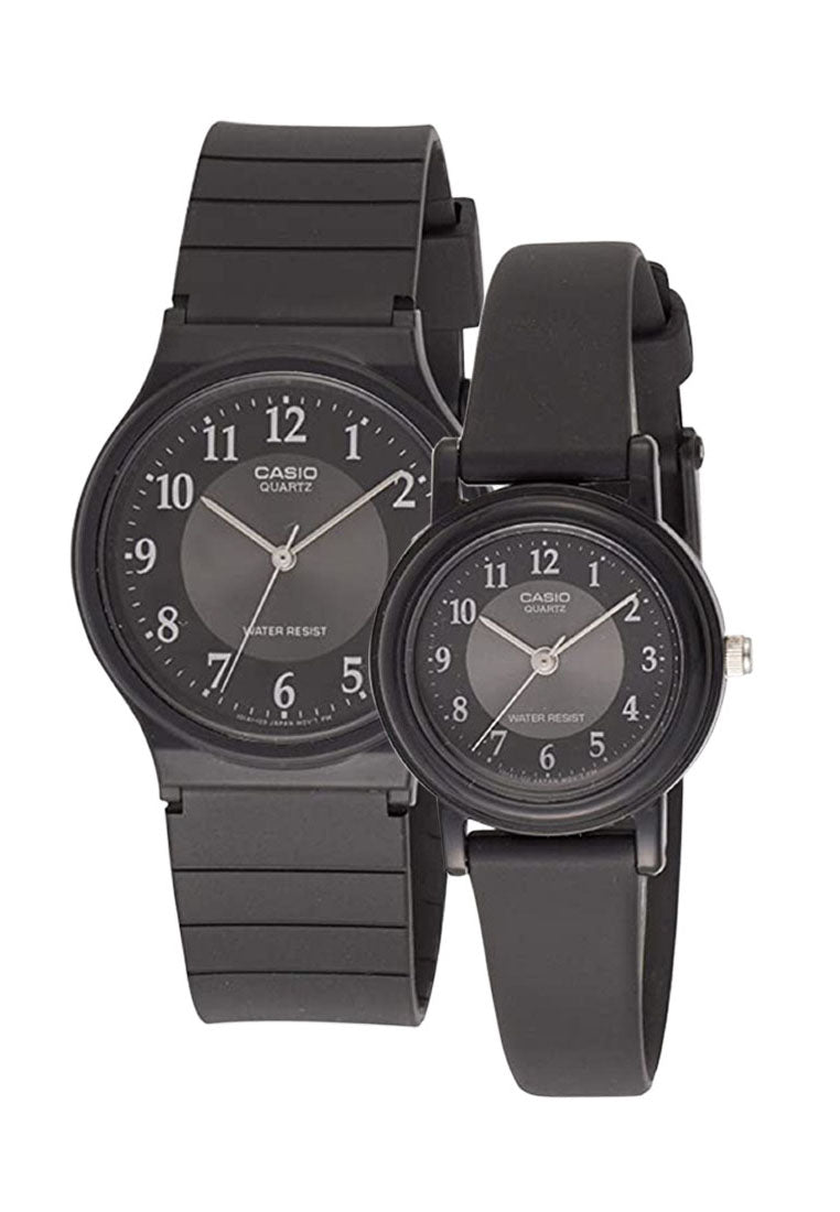 Casio Couple Watch COUPLE-LQ139AMV-MQ24-1B3 Analog Rubber Strap Watch-Watch Portal Philippines