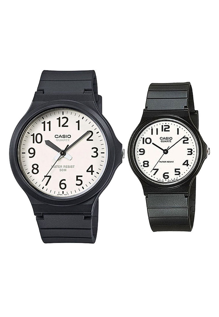 Casio Couple Watch COUPLE-MQ24-MW240-7B Analog Rubber Strap Watch-Watch Portal Philippines
