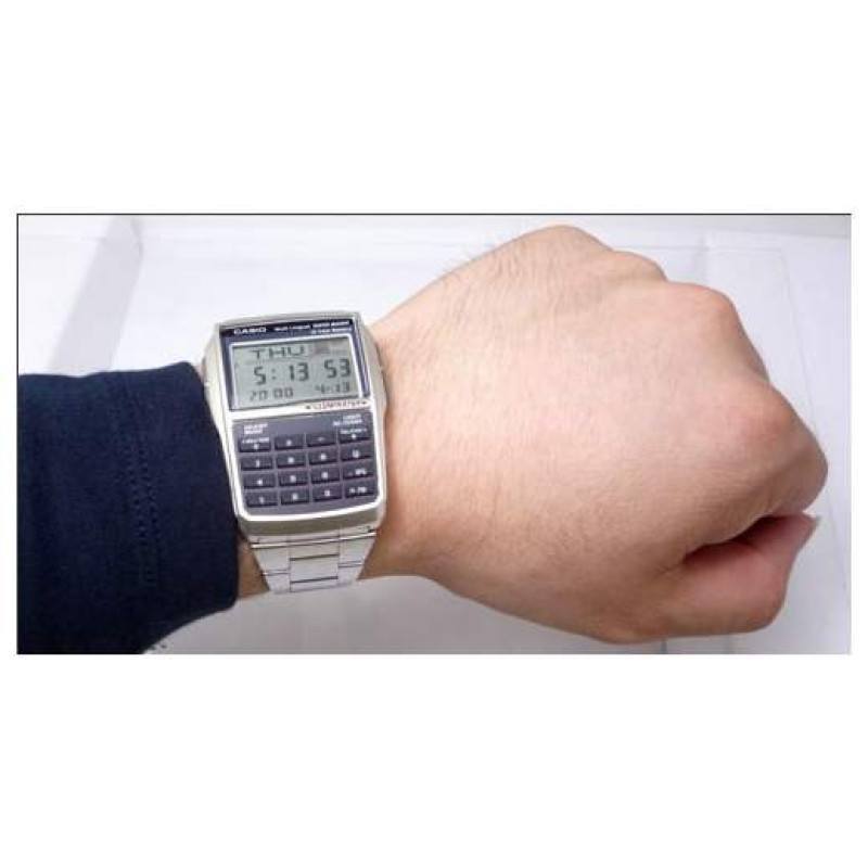 Casio DBC-32D-1A Silver Stainless Calculator Watch for Men and Women-Watch Portal Philippines