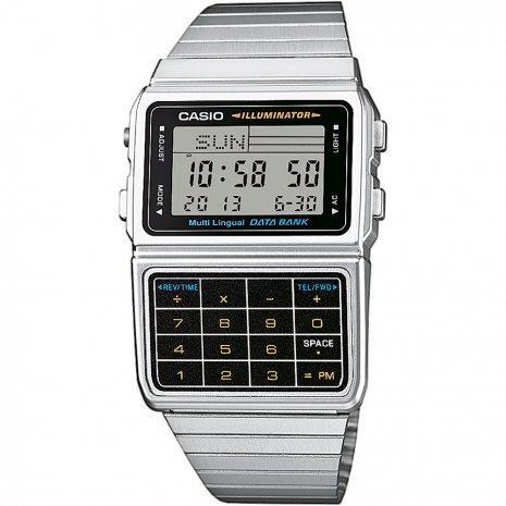 Casio DBC-611-1D Silver Stainless Calculator Watch for Men and Women-Watch Portal Philippines