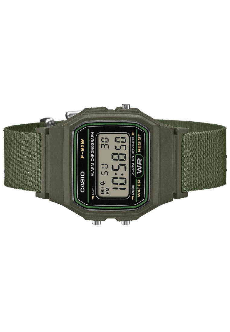Casio Digital Nylon Strap Watch for Men F-91WF-3ADF-Watch Portal Philippines