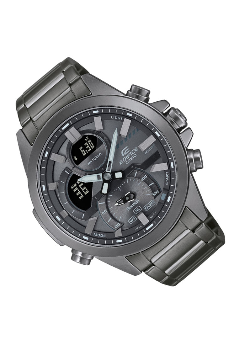 Casio ECB-30DC-1B Digital Analog Stainless Steel Strap Watch for Men-Watch Portal Philippines