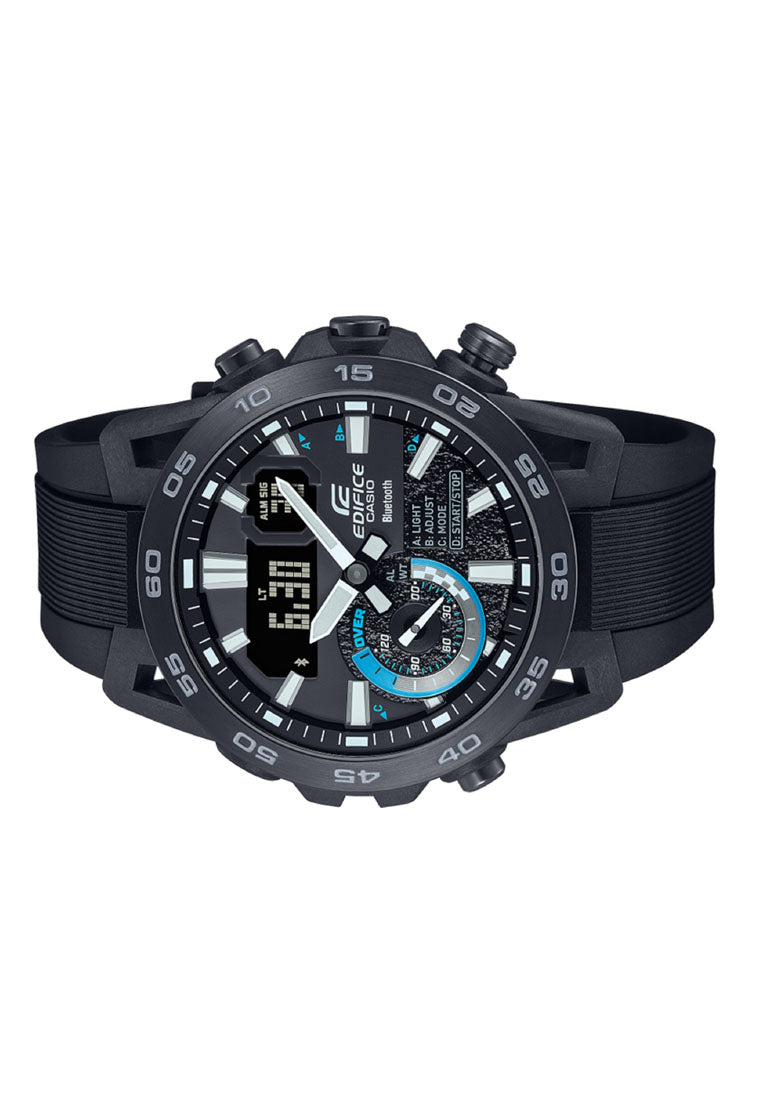 Casio ECB-40PB-1A Digital Analog Rubber Strap Watch for Men-Watch Portal Philippines