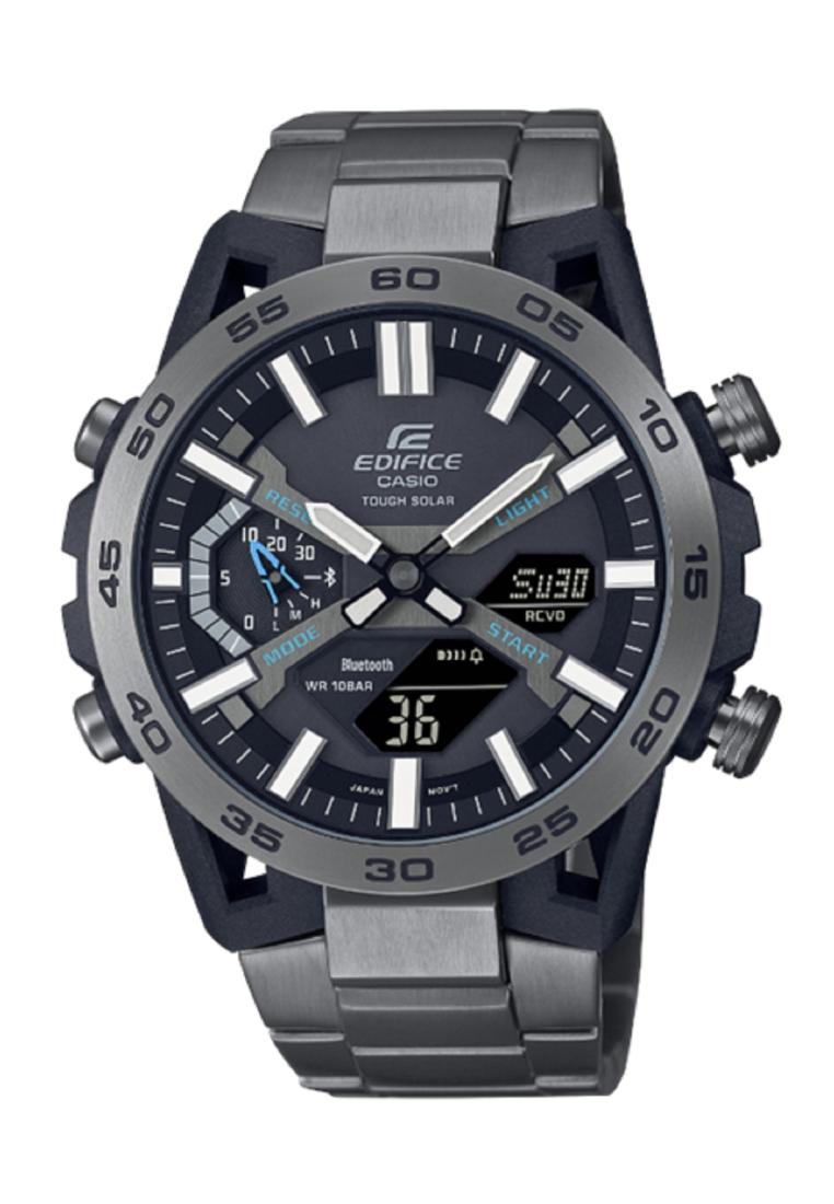Casio Edifice ECB-2000DC-1A Digital Analog Stainless Steel Strap Watch For Men-Watch Portal Philippines