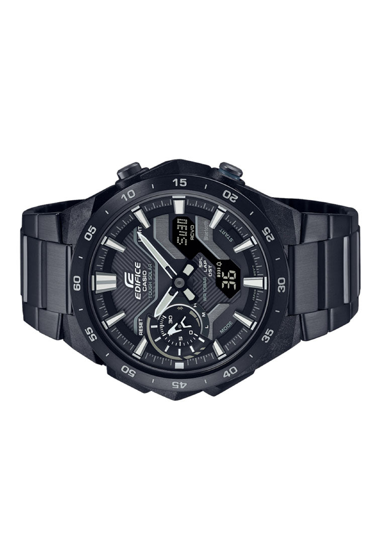 Casio Edifice ECB-2200DC-1A Analog Stainless Steel Strap Bluetooth Solar Watch For Men-Watch Portal Philippines