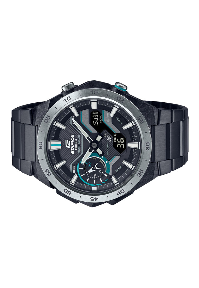 Casio Edifice ECB-2200DD-1A Analog Stainless Steel Strap Bluetooth Solar Watch For Men-Watch Portal Philippines