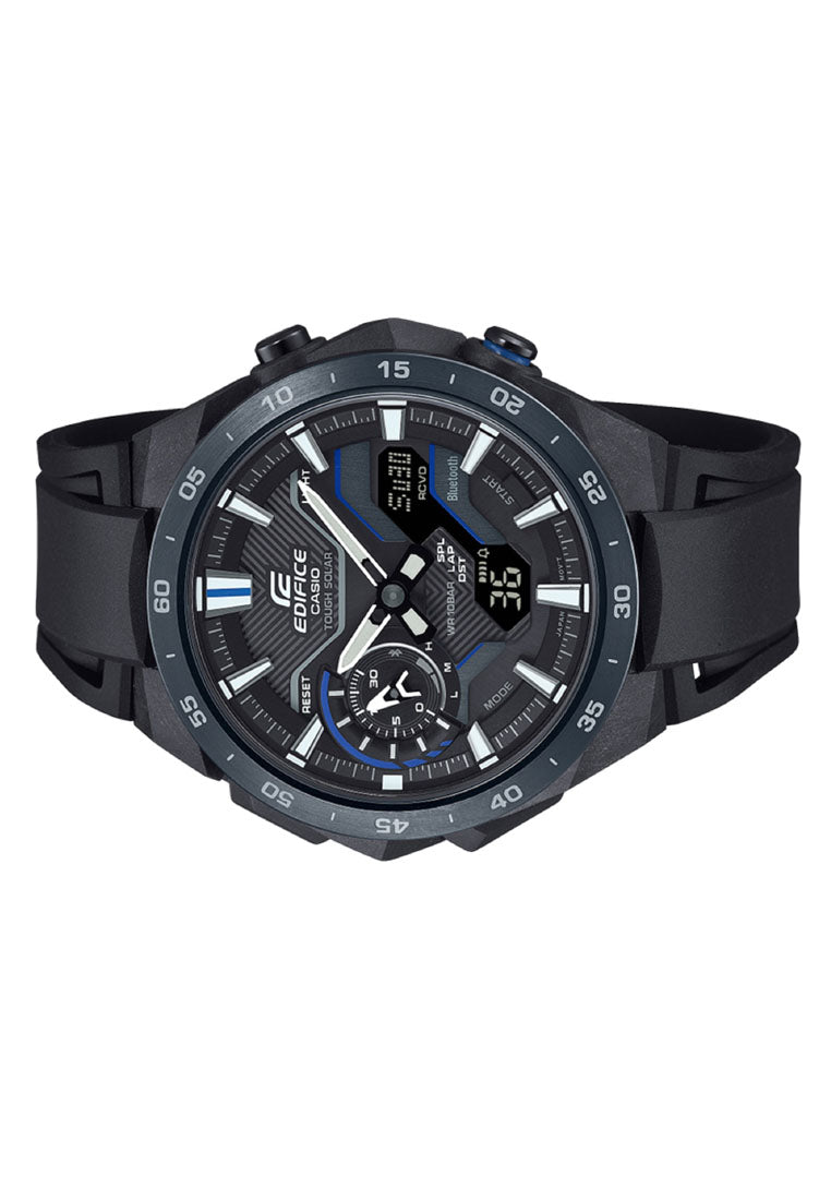 Casio Edifice ECB-2200PB-1A Digital Analog Rubber Strap Solar Watch For Men-Watch Portal Philippines