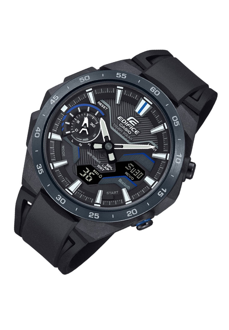Casio Edifice ECB-2200PB-1A Digital Analog Rubber Strap Solar Watch For Men-Watch Portal Philippines