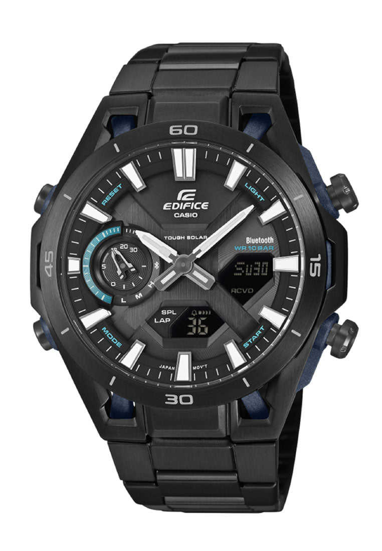 Casio Edifice ECB-2300DC-1ADF Digital Analog Stainless Steel Strap Solar Bluetooth Watch for Men-Watch Portal Philippines