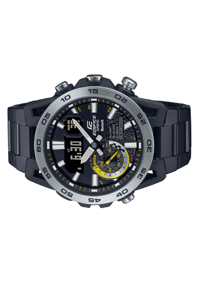 Casio Edifice ECB-40DC-1A Digital Analog Bluetooth Stainless Steel Strap Watch For Men-Watch Portal Philippines