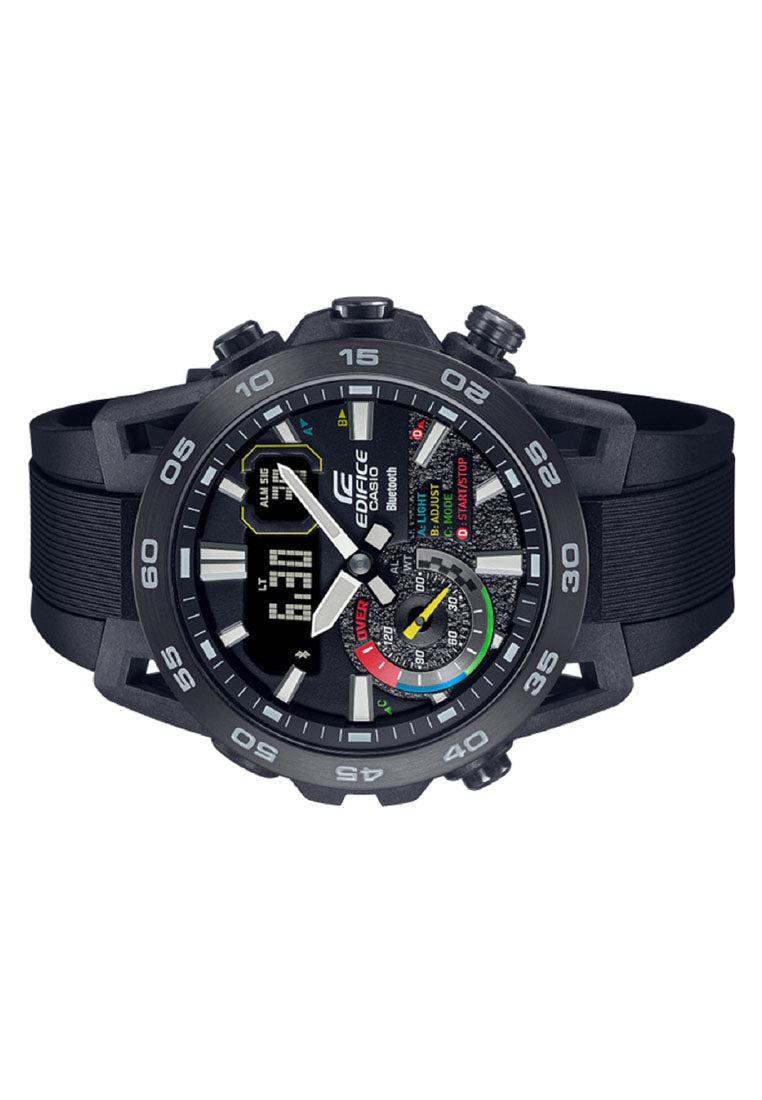 Casio Edifice ECB-40MP-1A Digital Analog Bluetooth Rubber Strap Watch For Men-Watch Portal Philippines