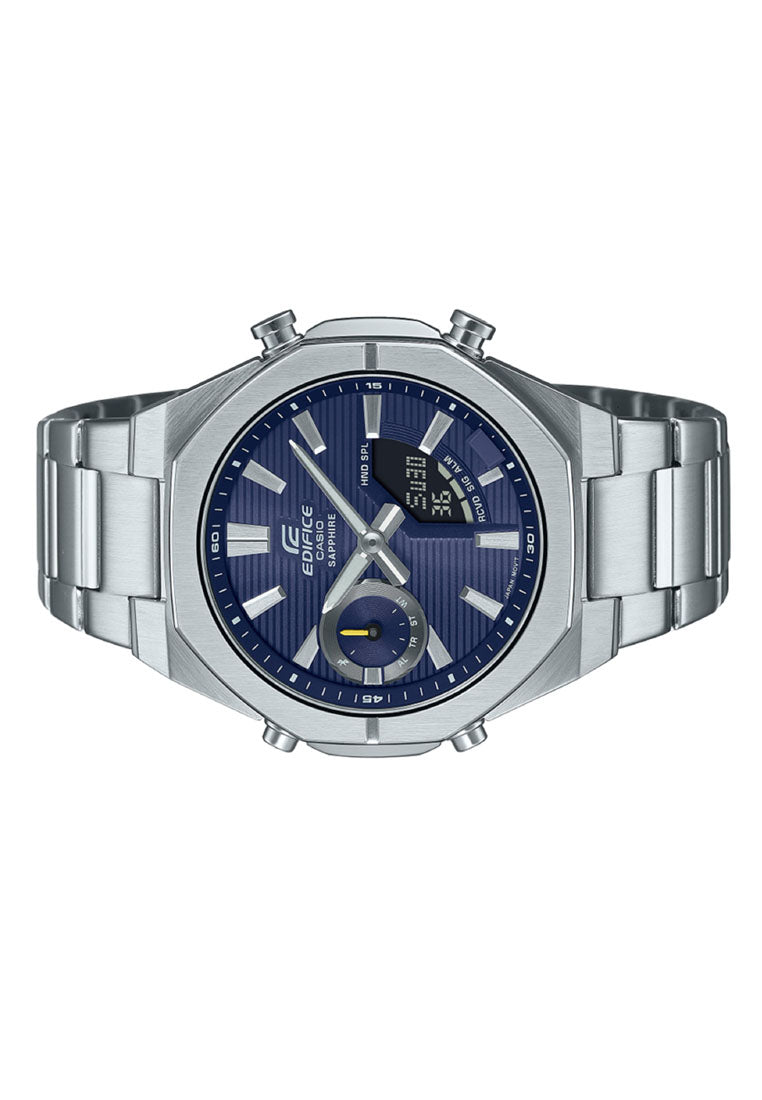 Casio Edifice ECB-S10D-2A Digital Analog Stainless Steel Strap Watch For Men-Watch Portal Philippines