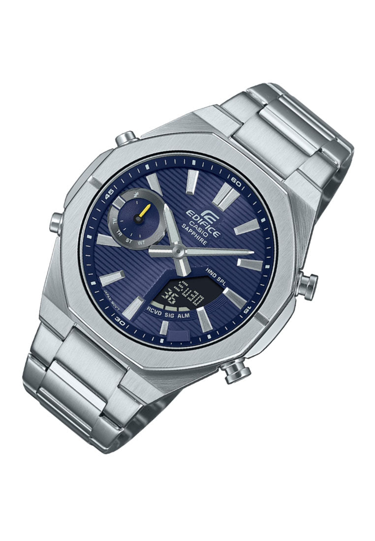 Casio Edifice ECB-S10D-2A Digital Analog Stainless Steel Strap Watch For Men-Watch Portal Philippines