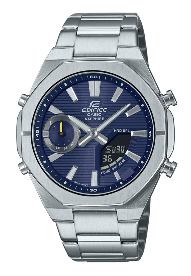 Casio Edifice ECB-S10D-2A Digital Analog Stainless Steel Strap Watch For Men-Watch Portal Philippines