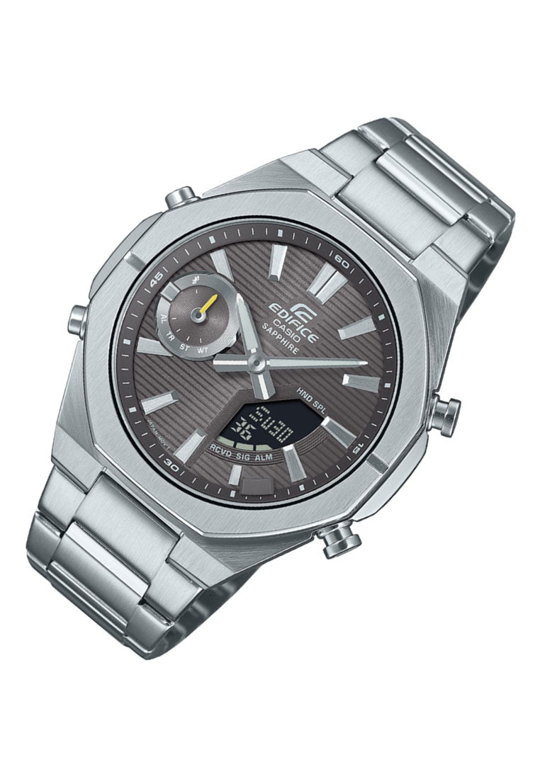 Casio Edifice ECB-S10D-8A Digital Analog Stainless Steel Strap Watch For Men-Watch Portal Philippines