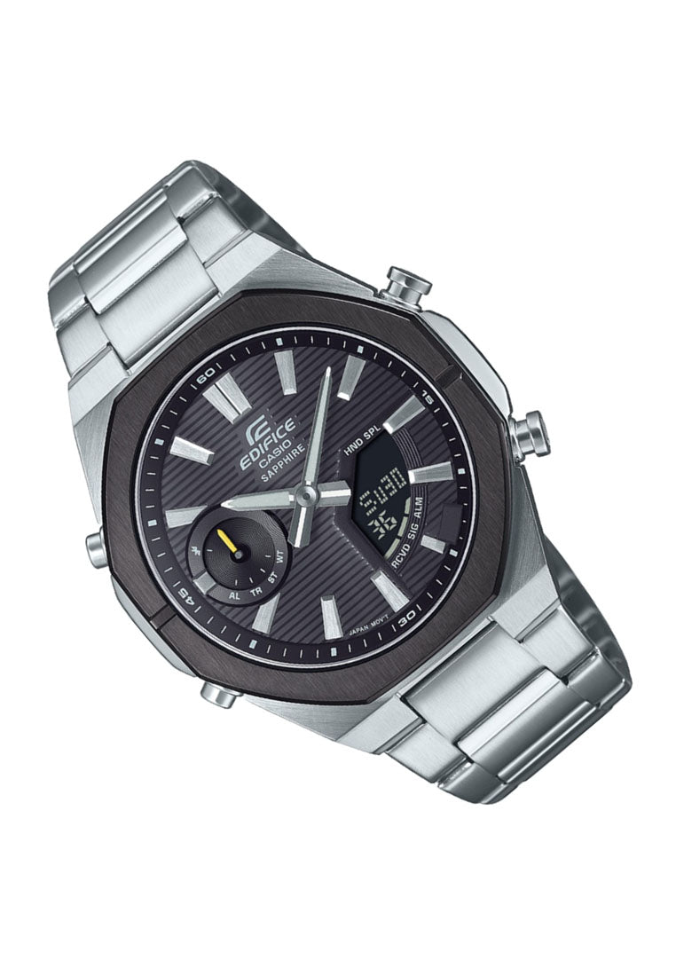 Casio Edifice ECB-S10DB-1A Digital Analog Stainless Steel Strap Watch For Men-Watch Portal Philippines