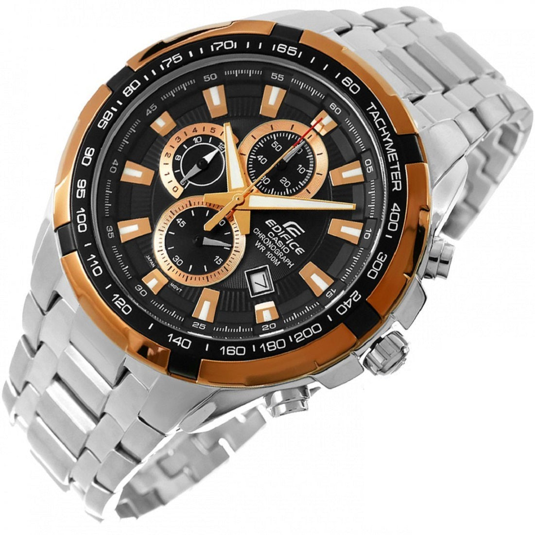 Casio Edifice EF-539D-1A5 Chronograph Stainless Steel Strap Watch For Men-Watch Portal Philippines