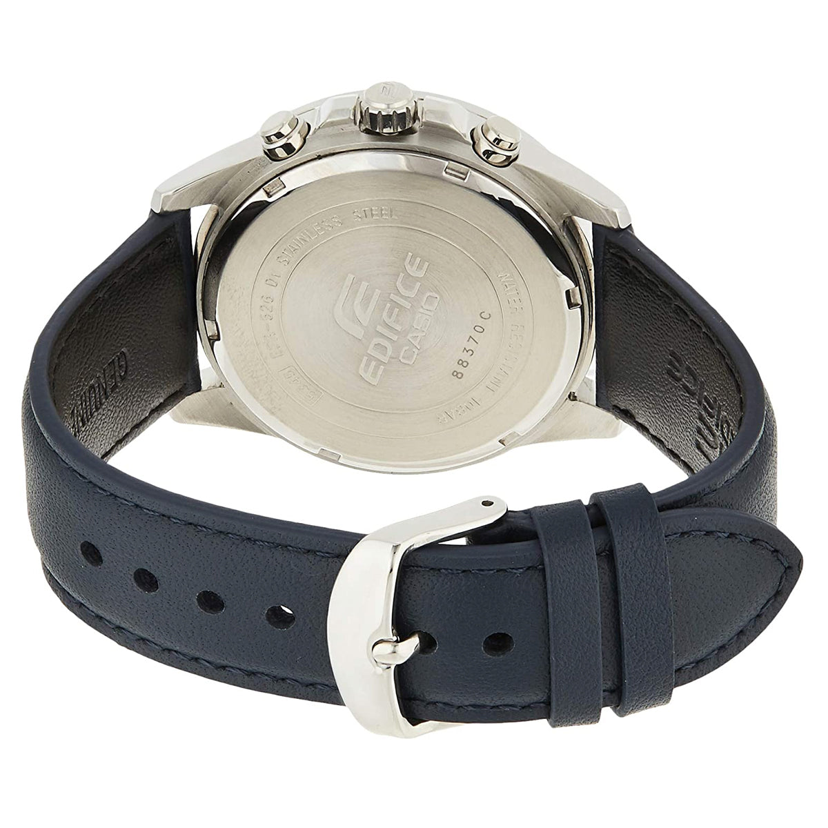 Casio Edifice EFR-526L-2A Chronograph Leather Strap Watch For Men-Watch Portal Philippines